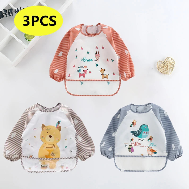 Waterproof Long Sleeve Baby Bib